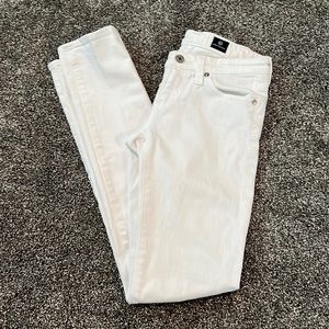 Ag Adriano Goldchmied The Stilt Cigarette Leg White Jeans